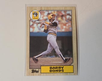 1987 Topps Barry Bonds RC Rookie Baseball Card
