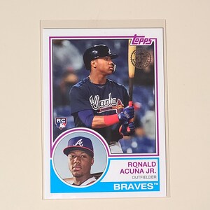Ronald Acuna 2018 Topps 35th Anniversary 1983 RC Rookie Baseball Card