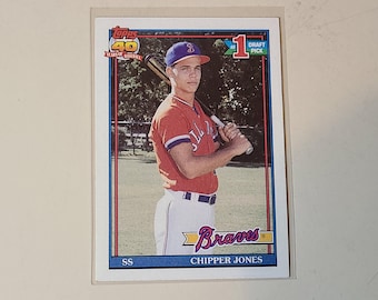 1991 Topps Chipper Jones RC Rookie Baseball Card