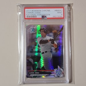 Aaron Judge 2017 Bowman Chrome National Convention RC Rookie Baseball Card graded PSA 9 Mint