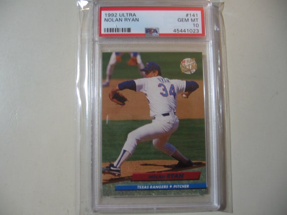 1992 Fleer Ultra Nolan Ryan Baseball Card Graded PSA 10 Gem Etsy