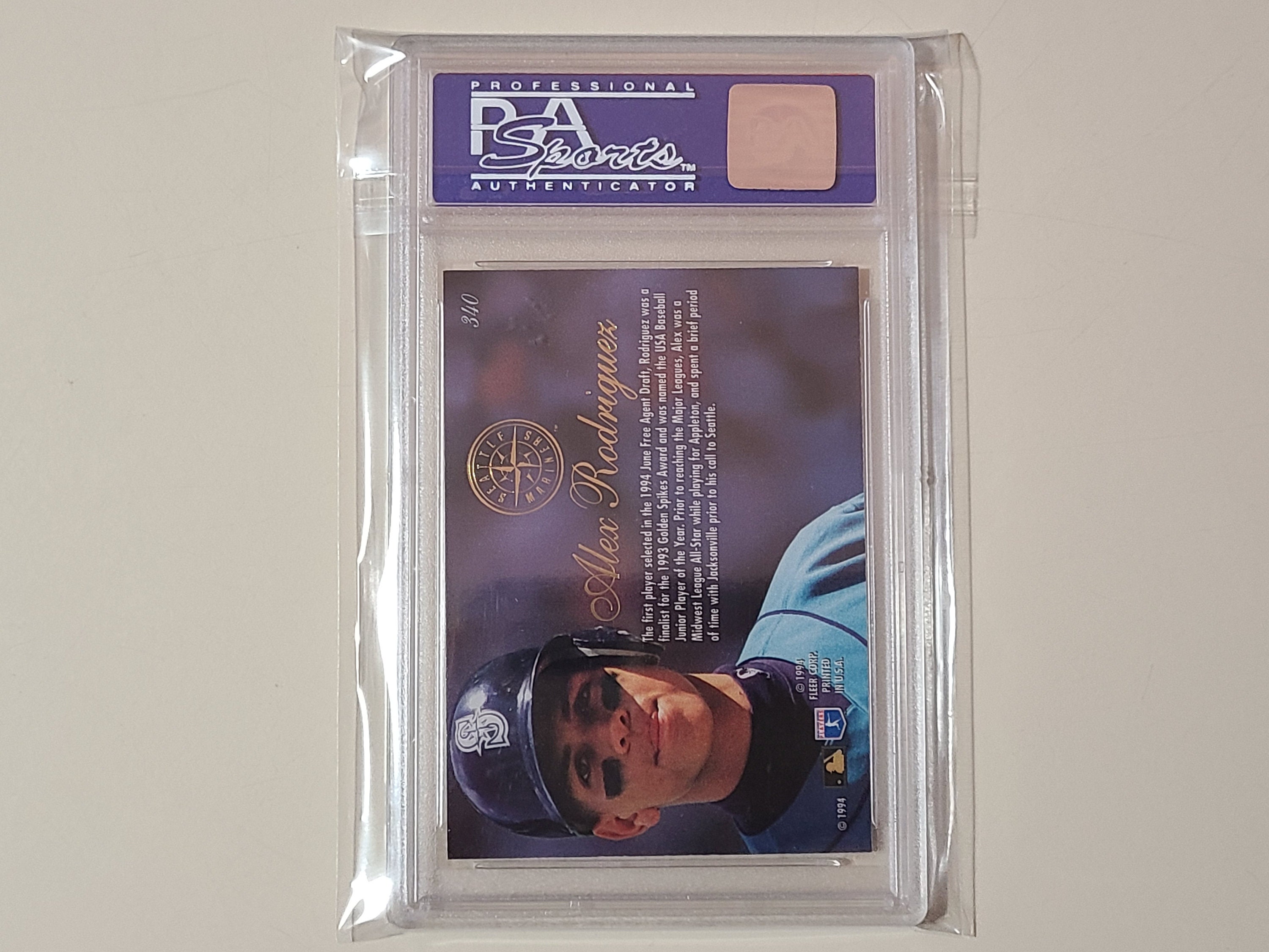 1994 Fleer Flair Alex Rodriguez RC Rookie Baseball Card Graded PSA 