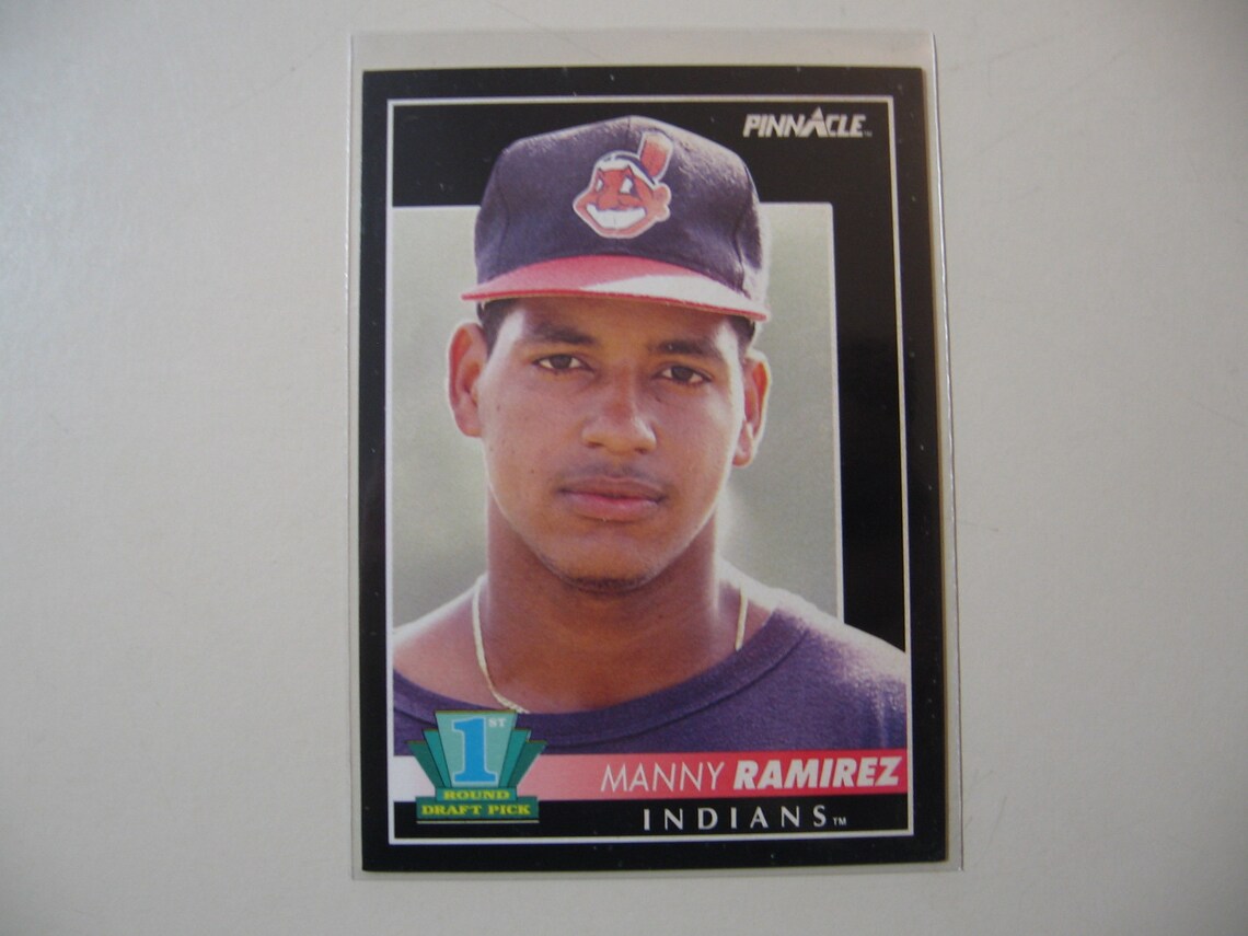 1992 Pinnacle Manny Ramirez RC Rookie Baseball Card Etsy