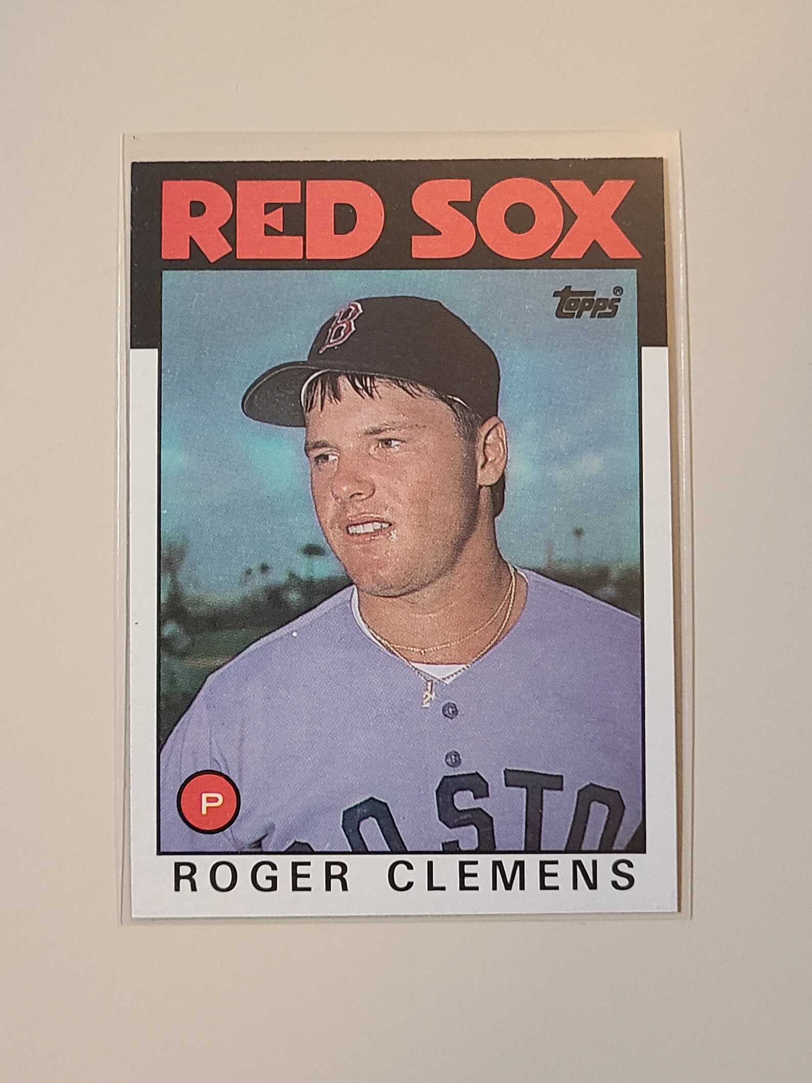1986 Topps Roger Clemens Baseball Card Etsy