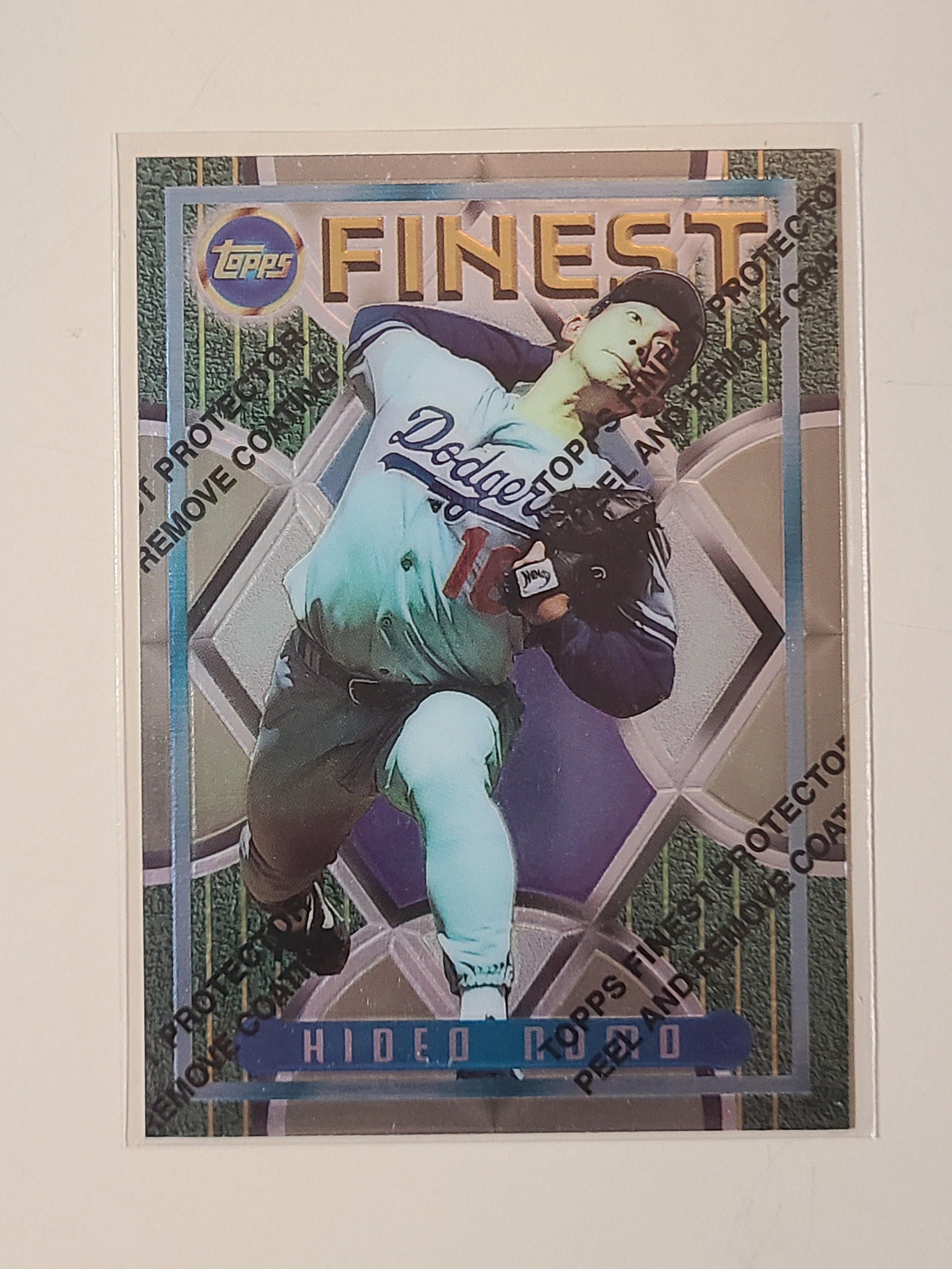 1995 Topps Finest Hideo Nomo RC Rookie Baseball Card Etsy