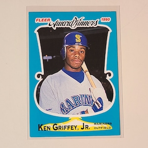 Ken Griffey Jr. 1990 Fleer Award Winners 2nd year Baseball Card