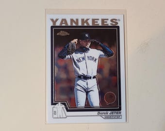 Derek Jeter 2004 Topps Chrome Baseball Card