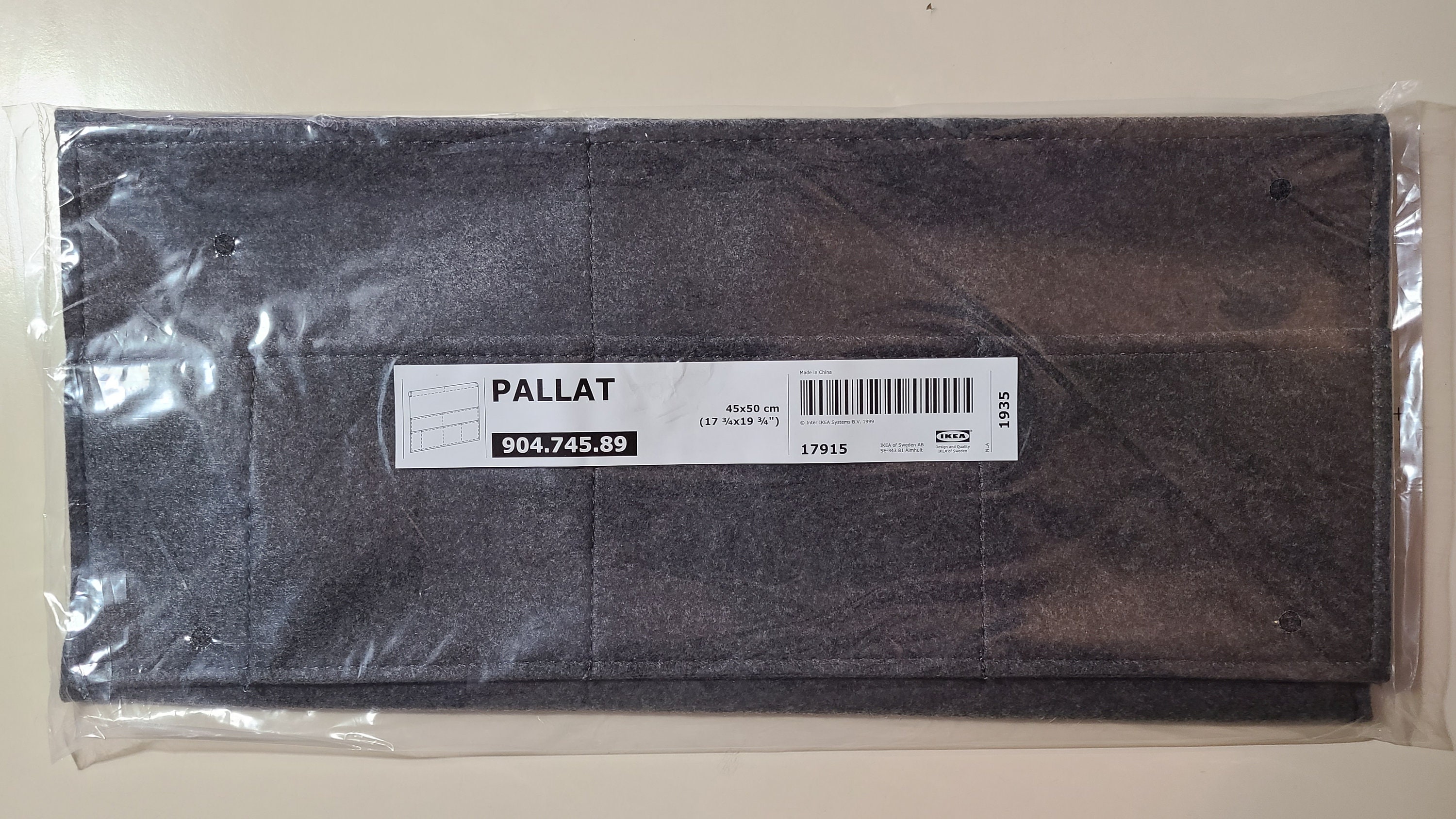 Ikea Pallat Bed Pocket (17 3/4 x 19 3/4 inch) home organizer with pockets, helps hold remotes, cell/smart phones