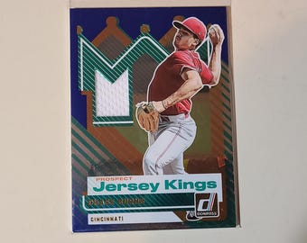 Chase Burns 2025 Donruss Jersey Kings Relic Jersey Baseball Card