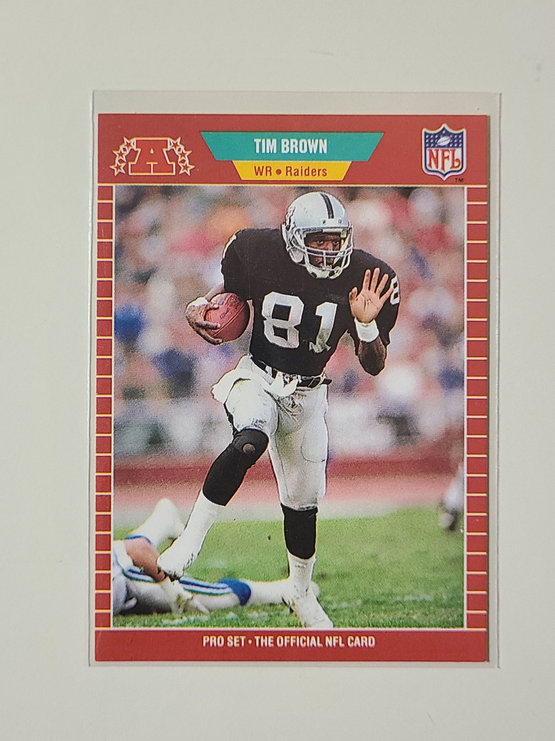 1989 Pro Set Tim Brown RC Rookie Football Card Etsy