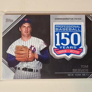 Tom Seaver 2019 Topps 150th Anniversary Commemorative Patch Baseball Card