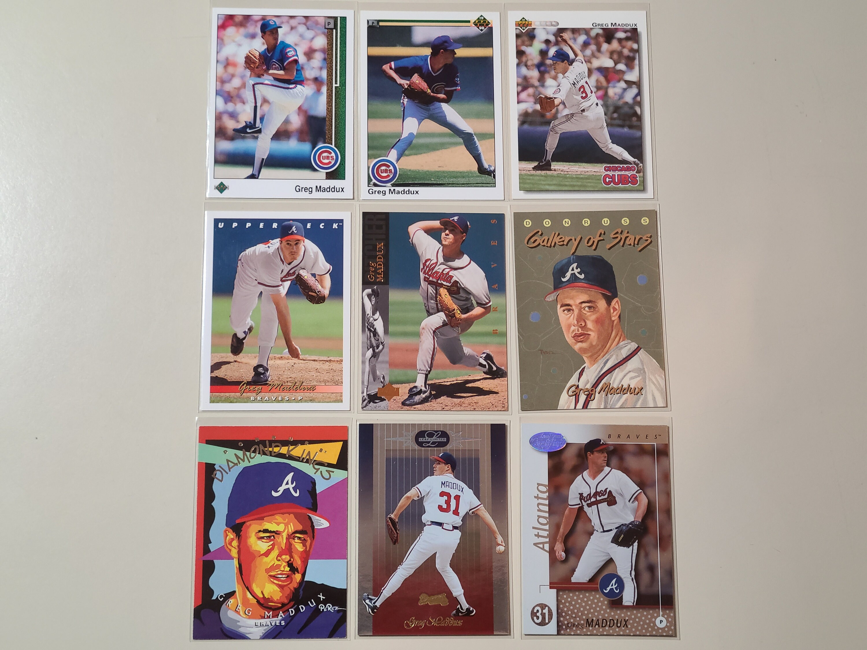 Pick a Greg Maddux Baseball Card Upper Deck Donruss Inserts - Etsy Finland