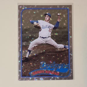 Sandy Koufax 2024 Topps 35th Anniversary 1989 Silver Ice Baseball Card