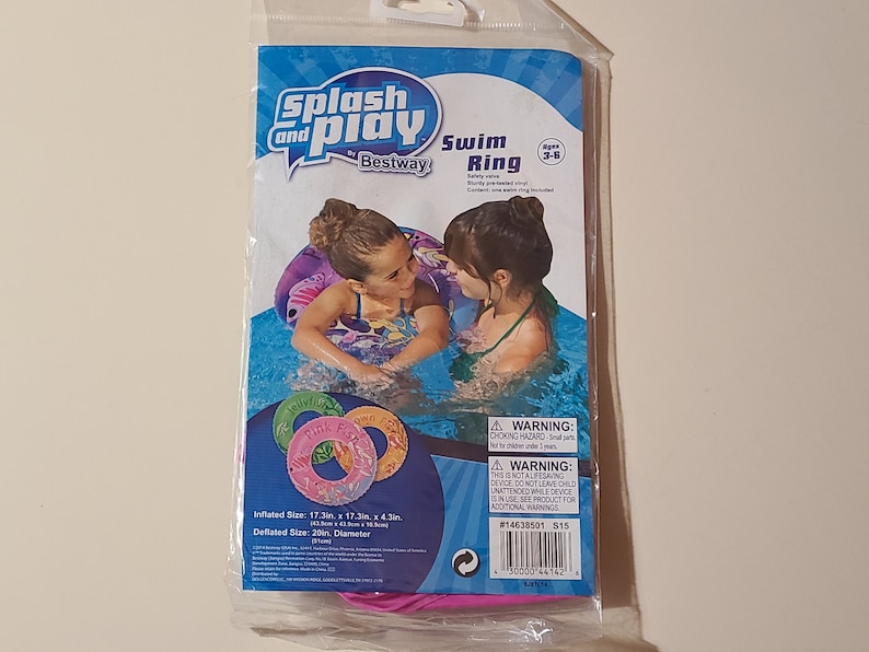 Inflatable Split Ring Swim Ring Floats Brand New Sealed for Ages 3-6 ...
