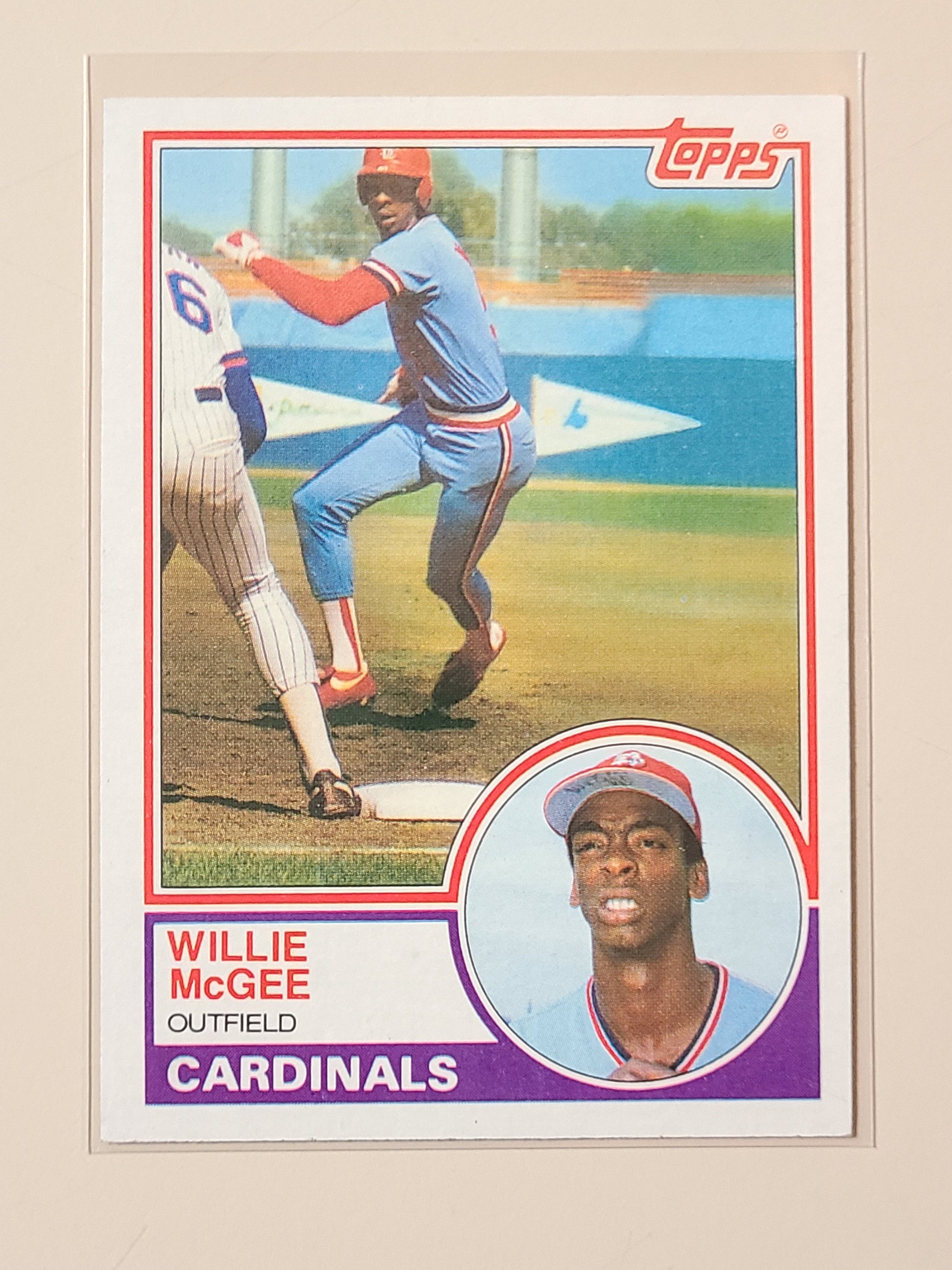 1983 Topps Willie McGee RC Rookie Baseball Card Etsy