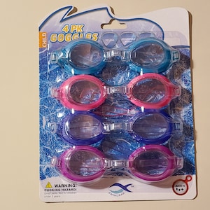 Child 4 pack Goggles for ages 4+, Brand New and Sealed