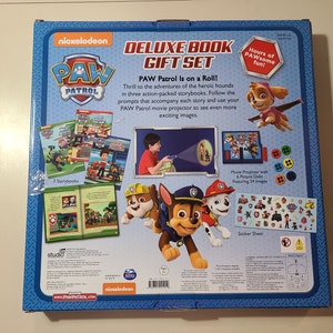 Paw Patrol Deluxe Book Gift Set With Projector 6 Disks 3 - Etsy