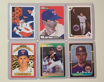 Nolan Ryan 6 Baseball Card lot Upper Deck, Donruss King of Kings