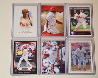 Ryan Howard 6 Baseball Card lot Topps Allen & Ginter, Upper Deck, Bowman, Fleer Ultra