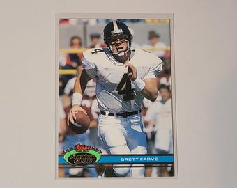 Brett Favre 1991 Topps Stadium Club RC Rookie Football Card