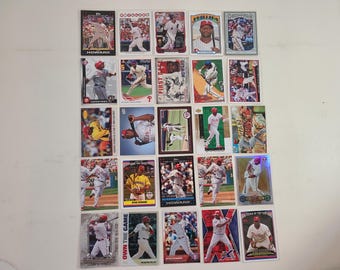 Ryan Howard 25 Baseball Card lot Topps, Bowman, Gypsy Queen, Upper Deck