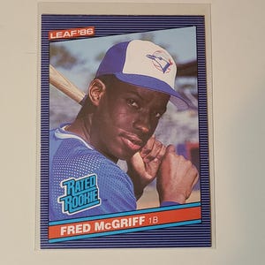1986 Leaf Fred McGriff RC Rookie Baseball Card