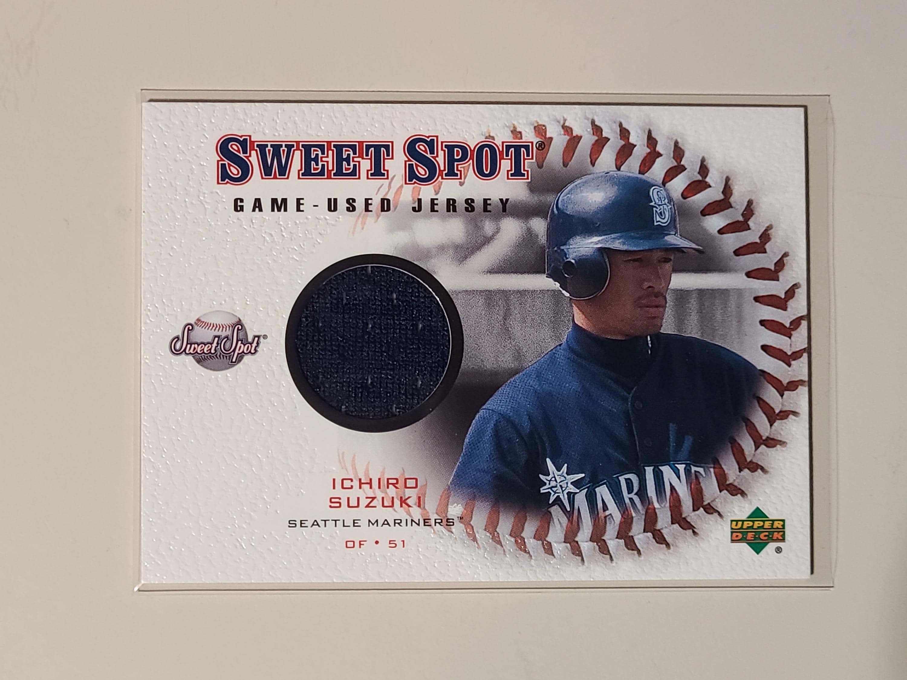 Baseball Star Ichiro Suzuki 2001 Upper Deck Sweet Spot Relic Game