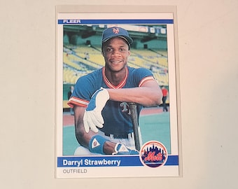 1984 Fleer Darryl Strawberry RC Rookie Baseball Card