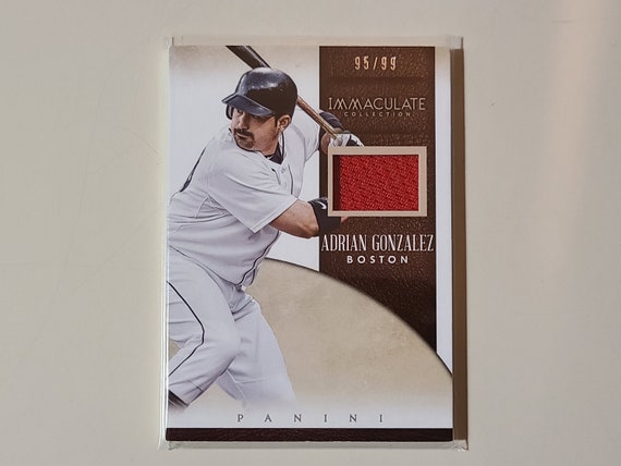 2014 Immaculate Adrian Gonzalez Relic Game Used Jersey 
