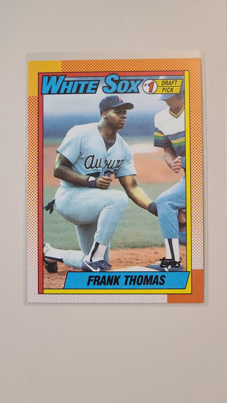 1990 Topps Frank Thomas RC Rookie Baseball Card | Etsy