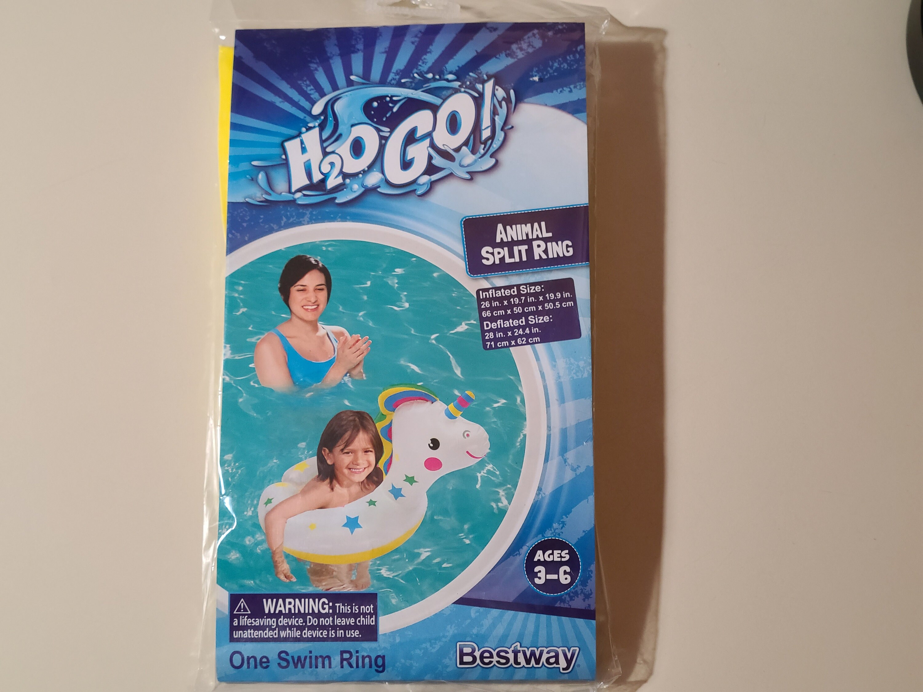Inflatable Split Ring Swim Ring Floats Brand New Sealed for Ages 3-6 ...