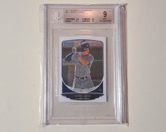 Aaron Judge 2013 Bowman Chrome MIni RC Rookie Baseball Card graded BGS 9 Mint