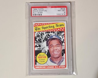 1969 Topps Willie Horton All Star Baseball Card graded PSA 8 NM-Mint