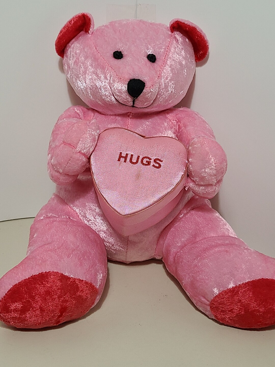 8 Inch Plush Bean Bag Teddy Bear Doll, Holding a Small Jewelry Box