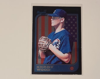 Kerry Wood 1997 Bowman International Foil RC Rookie Baseball Card