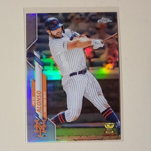 Pete Alonso 2020 Topps Chrome Refractor Rookie Cup Baseball Card
