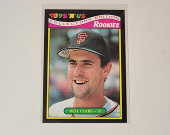 1987 Toys R Us Will Clark RC Rookie Baseball Card