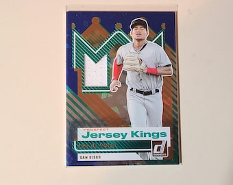 Leo De Vries 2025 Donruss Jersey Kings Relic Jersey Baseball Card