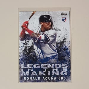 Ronald Acuna 2018 Topps Legends in the Making RC Rookie Baseball Card