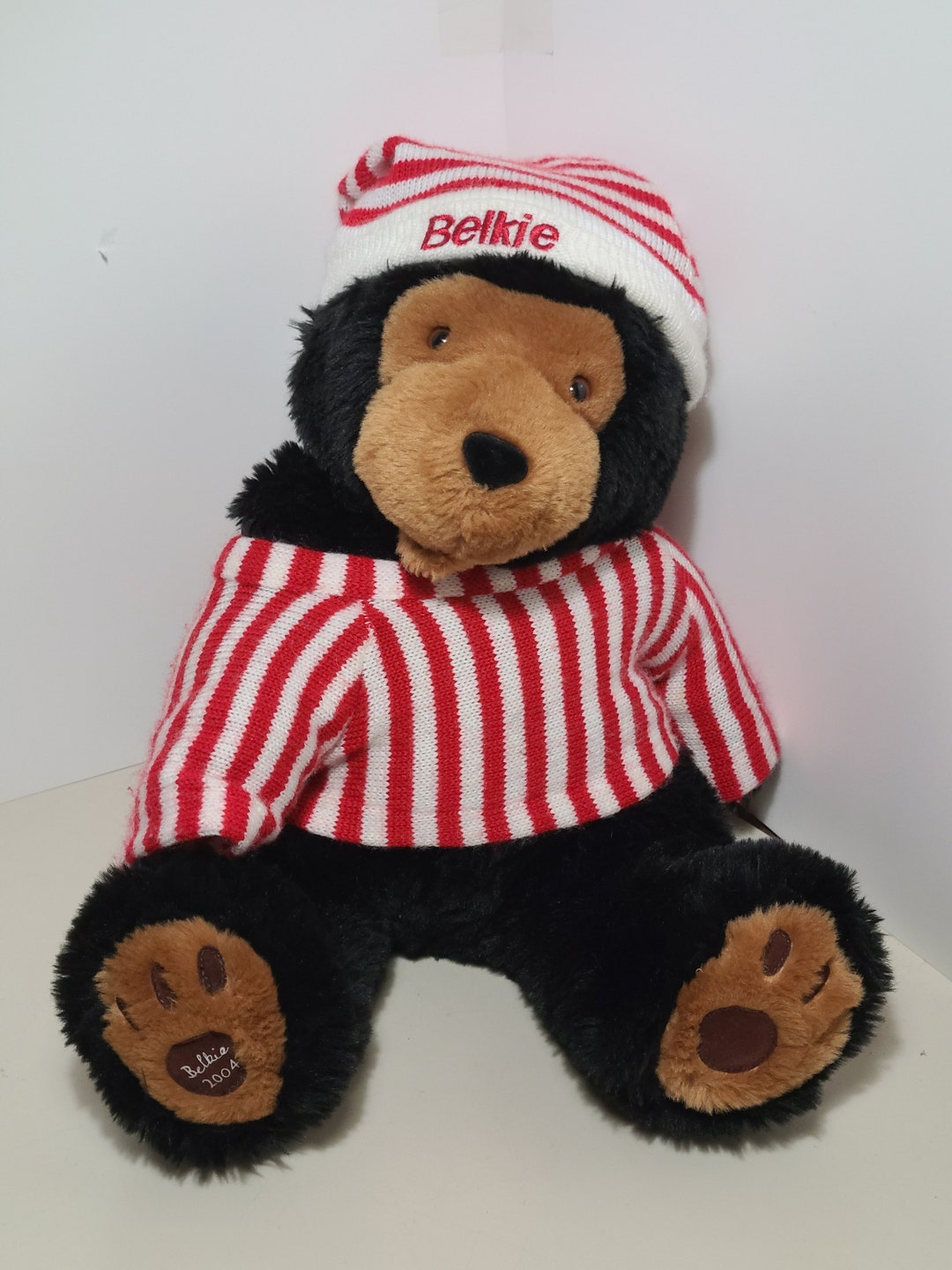 12 Inch Plush Stuffed 2004 Belkie Teddy Bear Doll From Belk Good