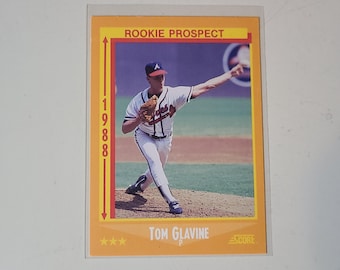 1988 Score Tom Glavine RC Rookie Baseball Card