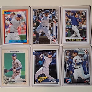 Anthony Rizzo 6 Baseball Card lot Topps, Classics, Bowman