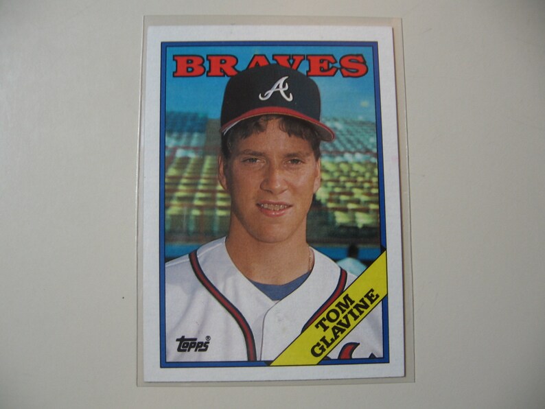 1988 Topps Tom Glavine RC Rookie Baseball Card Etsy
