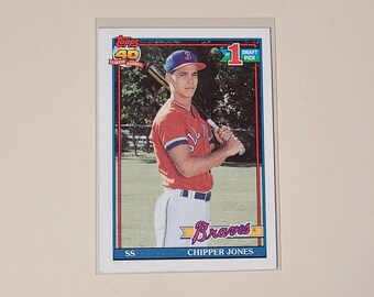 1991 Topps Chipper Jones RC Rookie Baseball Card