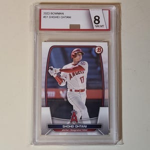 Shohei Ohtani 2023 Bowman baseball card graded Collect Direct 8 NM-MT