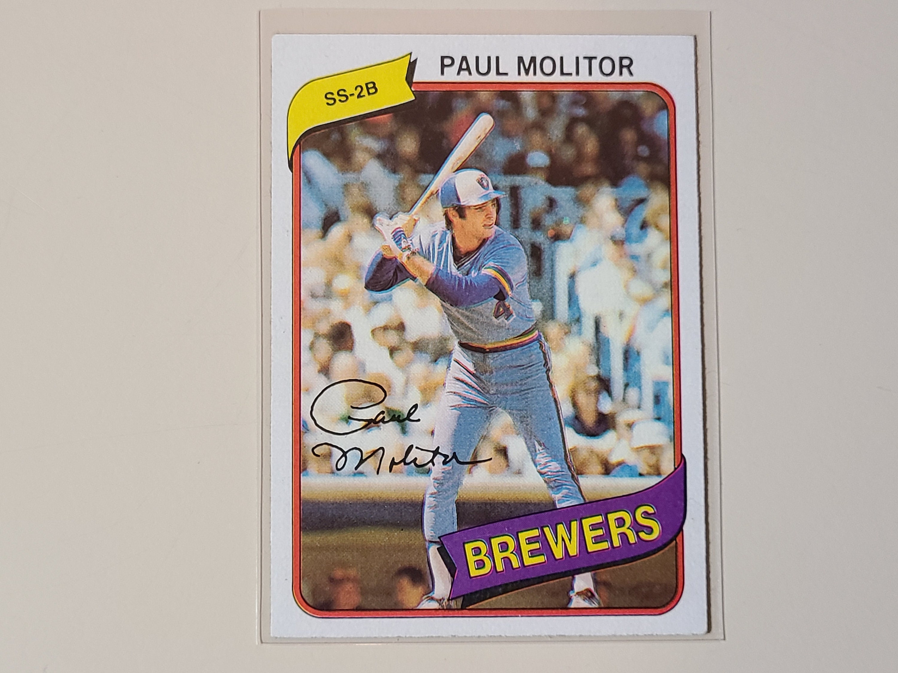 Paul Molitor Signed Autographed 1988 Topps Revco Baseball Card Milwaukee  Brewers - COA Matching Holograms
