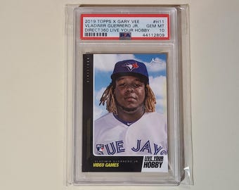 Vladimir Guerrero Jr. 2019 Topps X Gary Vee Direct 360 Live Your Hobby RC Rookie Baseball Card graded PSA 10 Gem Mint