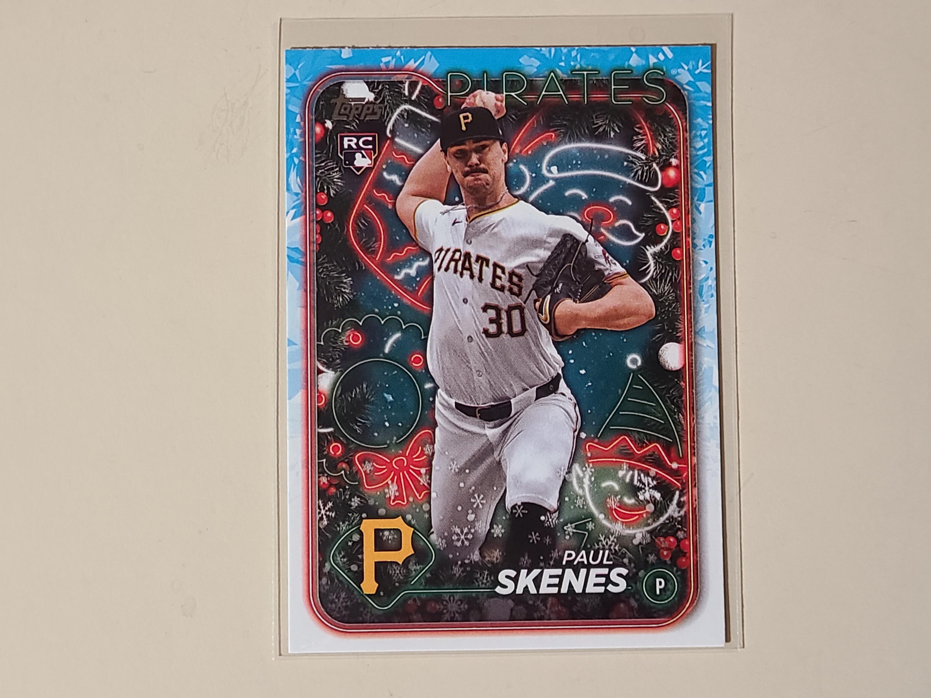 Paul Skenes 2024 Topps Holiday RC Rookie Baseball Card - Etsy
