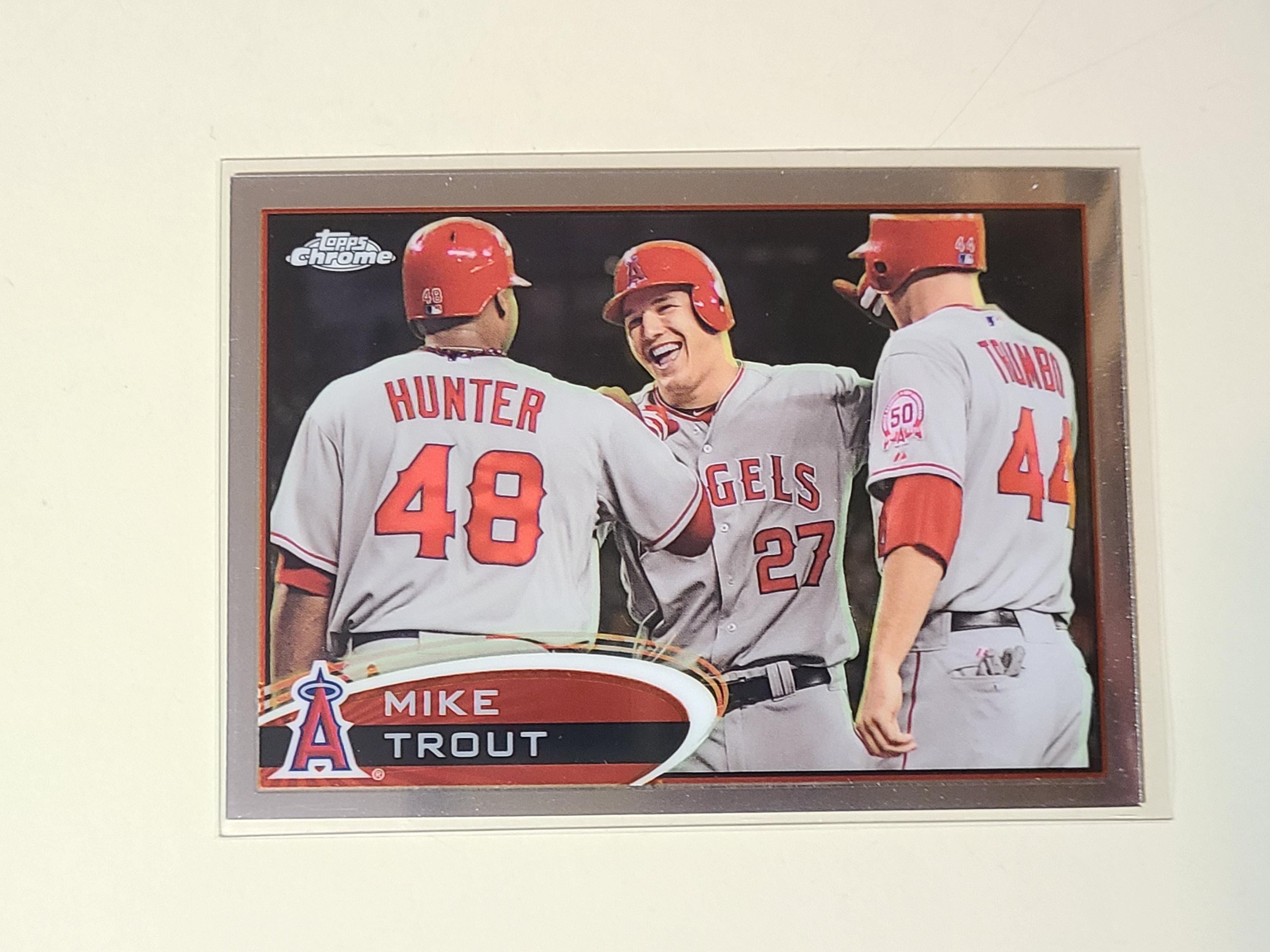 2012 Topps Chrome Mike Trout 10枚限定直筆サイン Mike Trout 2012 Topps Chrome 2nd Year Baseball Card - Etsy