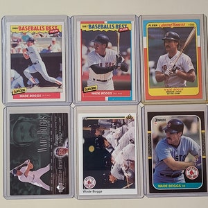 Wade Boggs 6 Baseball Card lot Fleer Baseball&#39;s Best, Upper Deck, Donruss